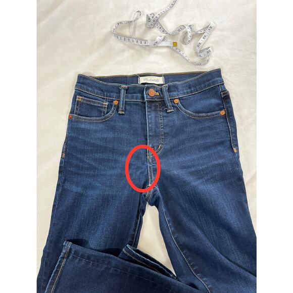 Madewell Mid Rise Skinny Jeans Larkspur Wash TENCEL Denim Cooler Weather - Picture 10 of 10